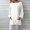 White, variant on VISALY Women's Linen Long Sleeve Crewneck Tunic Shirt Loose Fit Casual Pullover Tops with Pockets Plain Wrinkle Free Blouses Long Blouses Dressy Casual Lightweight Spring Fall Shirts Black L