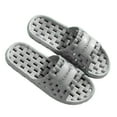 thumbnail image 2 of Bmisegm Couples Men Shower Room Home Non Slip Breathable Massage Soft Sole Quick Drying Slipper Comfortable Flat Shoes Womens Slippers Grey 9.5, 2 of 4