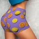 thumbnail image 4 of Fotbe Yellow Lemon And Orange Shorts Sin Costuras – Shorts Deportivos de Cintura Alta para Mujer, Elásticos para Gimnasio, Yoga, Running o Ciclismo-X-Large, 4 of 8