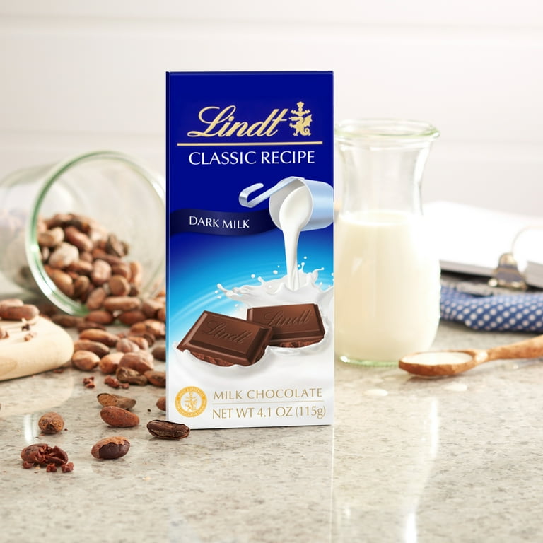 Lindt CLASSIC RECIPE Dark Milk Chocolate Bar, Mother's Day Gift