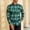 Green, variant on Men's Hawaiian Long Sleeve Button Down Shirt Casual Untucked Shirts Summer Beach Wedding Textured Shirts Red L