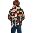thumbnail image 6 of Kll Unisex Kids Boys Girls Hooded Pocket Pullover Hoodies-Various Mushrooms, 6 of 9