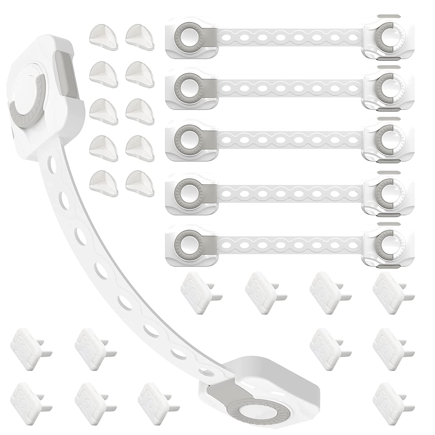 Complete Baby Proofing Kit wtih 6*Child Safety Hidden Locks for