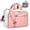 Pink and Beige, variant on Laptop Bag 17.3 Inch Laptop Briefcase for Women Men Waterproof Shoulder Messenger Bag Large Computer Bag for Business Office Work College,Black