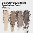 thumbnail image 4 of Revlon ColorStay Day to Night Eyeshadow Quad, 570 Stunning, 0.16 oz, 4 of 9