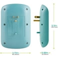 thumbnail image 3 of Philips 6 AC Surge Protector Wall Tap, Teal - SPP3461TL, 3 of 5