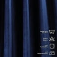 thumbnail image 4 of 3S Brother's Extra Long Solid Luxury Matte Velvet Soft Curtain Admiral-Berry Single Panel Hanging Back Tap & Rod Pocket Home Décor 5-25 Feet Custom Made Curtains -Made in Turkey Each(52"x216"), 4 of 7