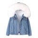 thumbnail image 1 of Chaquetas para mujer Chaqueta de cuello corto de mezclilla cálida Chaqueta delgada de invierno con capucha Abrigos Odeerbi ODB-3, 1 of 6