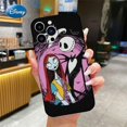 thumbnail image 1 of JIT Disney The Nightmare Before Christmas Cartoon Cute Mobile Phone Black Case Shockproof with Lens Protection TPU Officially Licensed Compatible for iPhone11/12/13/14/15 P, 1 of 4