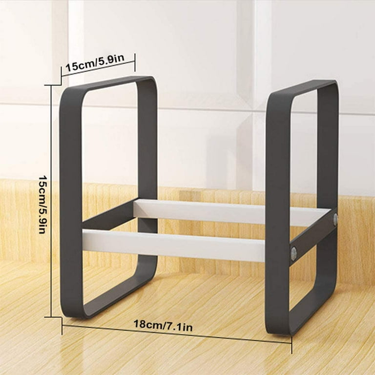 Plate Holder Dish Organizer Rack Metal Non Slip Stand Display