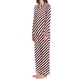 thumbnail image 2 of joogoo Pajamas Set for Women Red Black Christmas Stripes Long Sleeve Pjs Loungewear XL, 2 of 7