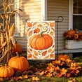 thumbnail image 4 of DefiDgd 12x18inch Bow Pumpkin Pattern Garden Flag,Double Sided Fall Yard Banner Decorative Flag for Thanksgiving Lawn Porch Patio Outdoor Garden Holiday Home Decoration(C), 4 of 6