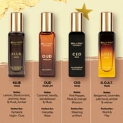 Bella Vita Organic Man Perfume Gift Set for Men, Luxury Scent with Long Lasting Fragrance, 4x20 ml Perfumes