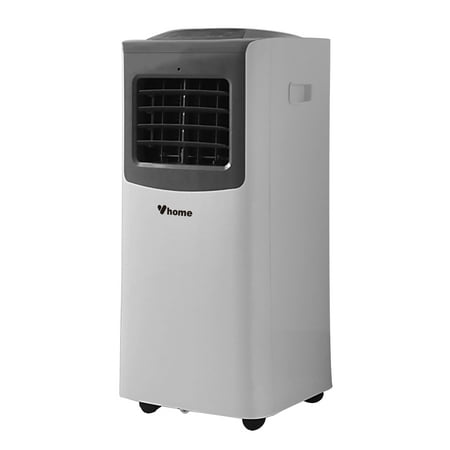 Vhome 10,000 BTU Portable Air Conditioner with Dehumidifier and Remote Control, White,
