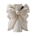 thumbnail image 3 of Florero de cerámica, florero decorativo, decoración de lazo, accesorio Floral, planta artesanal, contenedor de flores para estantería, sala de estudio, 3 of 10