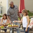thumbnail image 2 of George Foreman Indoor Outdoor Rectangular Electric Grill w/ Ceramic Plates, Red, 2 of 9