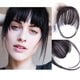thumbnail image 6 of Clip in Bangs 100% Human Hair Extensions Reddish Brown Clip on Fringe Bangs with nice net Natural Flat neat Bangs with (Wispy Bangs, Natural Black), 6 of 6