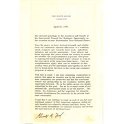 Gerald Ford Signed 4/23/76 White House Letter JSA MM77516