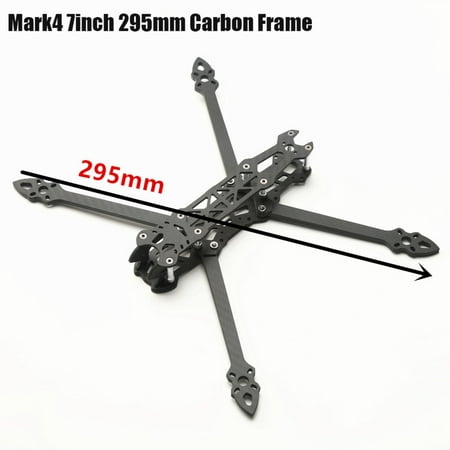 Image of Nebublu Mark4 7inch Frame 3K Carbon Fiber FPV Freestyle Racing Drone Yellow Print Parts