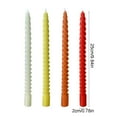 thumbnail image 3 of Candles under $5! kkbbma 4 Pcs Spiral Taper Candles Dripless Twisted Candles Long Unscented Candle Sticks for Pride Events Wedding Displays Home Dining Table Supplies, 3 of 6