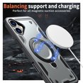 thumbnail image 2 of Allytechgroup for iPhone 16 Plus Case with 360° Rotable Kickstand,  [Include 1X Screen Protector] [Magnetic Car Mount Support] Military Grade Drop Protection Phone Cover for iPhone 16 Plus, Gray, 2 of 6
