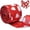 Red, variant on Yhmxh Valentine's Day Heart Ribbon for Gift Wrapping, Red Heart Wired Ribbon for Bows, Love Heart Edge Wired Burlap Ribbon for Wreaths, DIY Crafts, Floral Arrangements, Romantic Party Decorations