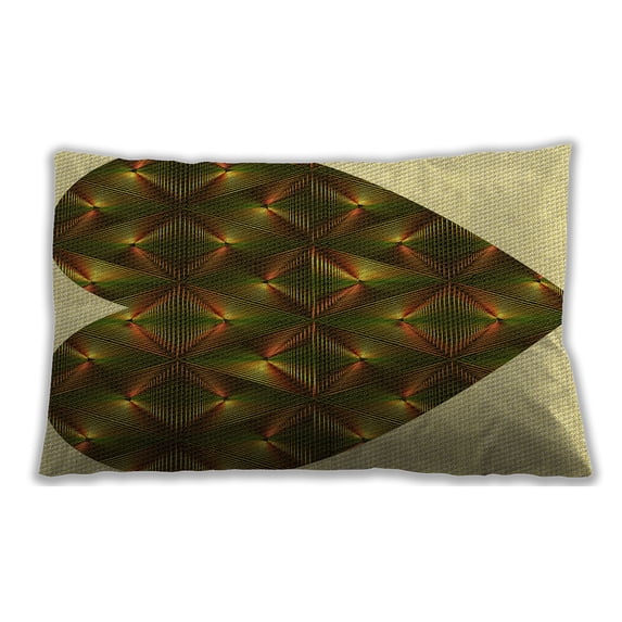 Ahgly Company Outdoor Rectangular Contemporary Lumbar Throw Pillow, 13 inch by 19 inch