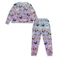 thumbnail image 6 of FOR U DESIGNS Vintage Rooster Pajama Sets for Women 2 Piece Long Sleeve Sleepwear Size S Drawstring Nightwear Long Pants and Crew Neck Tops for Women Loungewear, 6 of 6