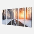 thumbnail image 2 of Bright Sun Break in Winter Forest - Grande Impression sur Toile Forest, 2 of 3