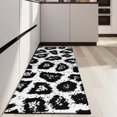 thumbnail image 4 of Black Leopard Pattern Kitchen Rug Mat,Kitchen Runner Rugs Non Skid Washable,Decorative Kitchen Floor Mats for Kitchen,Sink,Laundry,17"X47", 4 of 5