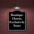 thumbnail image 2 of Boutique Charm Exclusively Yours BLACK Aluminum Composite Sign 15''x18'', 2 of 8