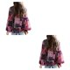 thumbnail image 2 of Qarigey Camisa de mujer de poliéster cuello plisado Casual elegante Bohemia blusa interior exterior salidas diarias camisas ropa Type2 NO2, 2 of 6