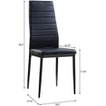 thumbnail image 4 of Pemberly Row 17.75" Modern Metal Dining Room Chair in Black (Set of 2), 4 of 5