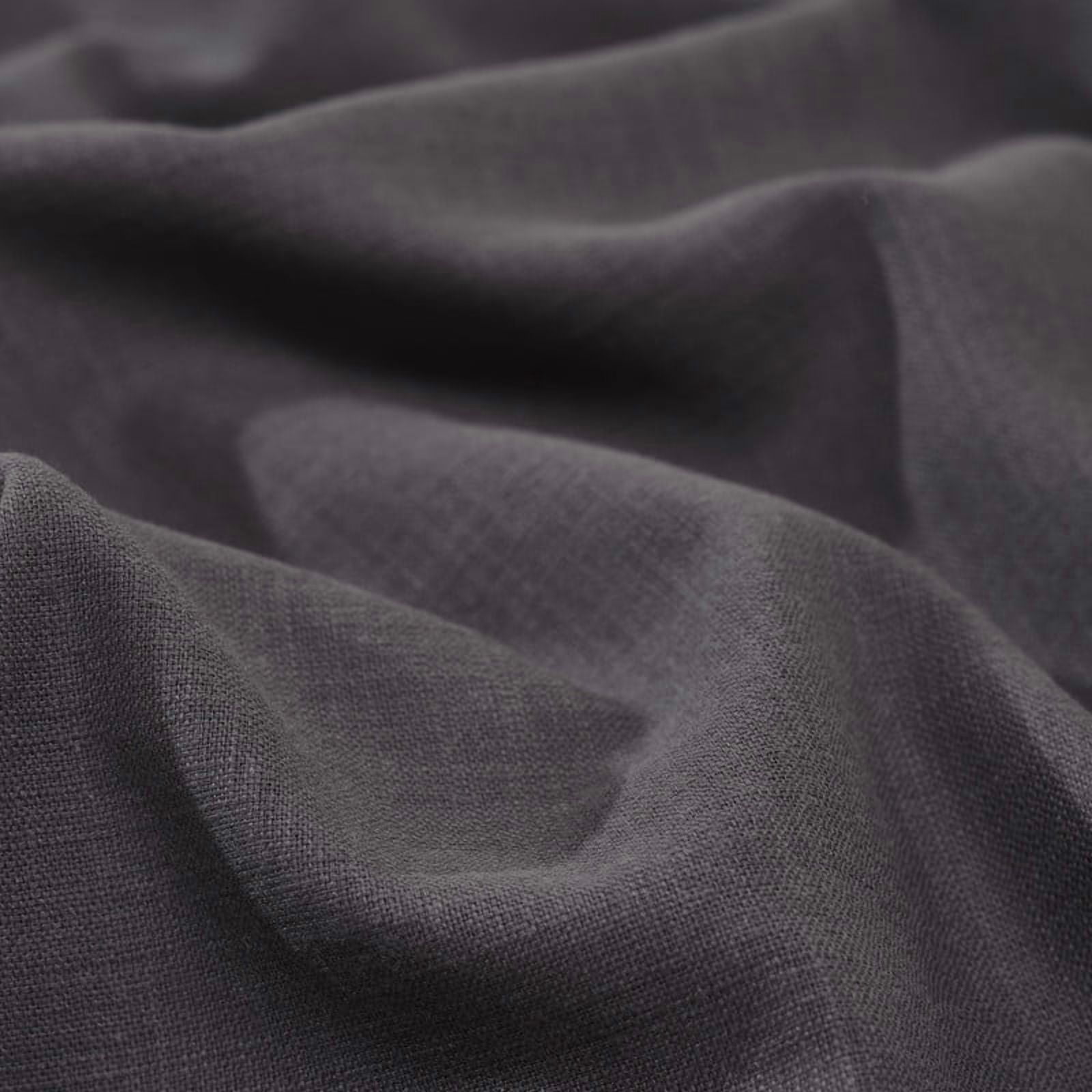 Superior Chloe 100% Cotton Percale Linen Texture Bed Sheet Set, Queen, Washed Plum