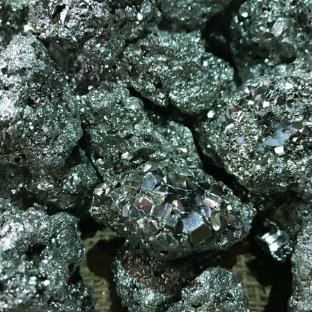 1000 Carat Lots of Unsearched Natural Pyrite Rough   a FREE Faceted Gemstone