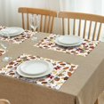 thumbnail image 3 of Thanksgiving Festival Placemats Set of 4, 12x18 Inch Rustic Linen Table Mats with Pumpkin and Sunflower Pattern, Washable Farmhouse Dining Decor for Autumn Parties, 3 of 6
