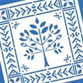 thumbnail image 4 of Hungarian Tree Stencil 12x12 American Country Farm Folk Art Drawing Templates, 4 of 9