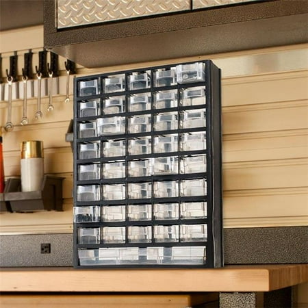 Stalwart 41-Drawer Storage Organizer, Black