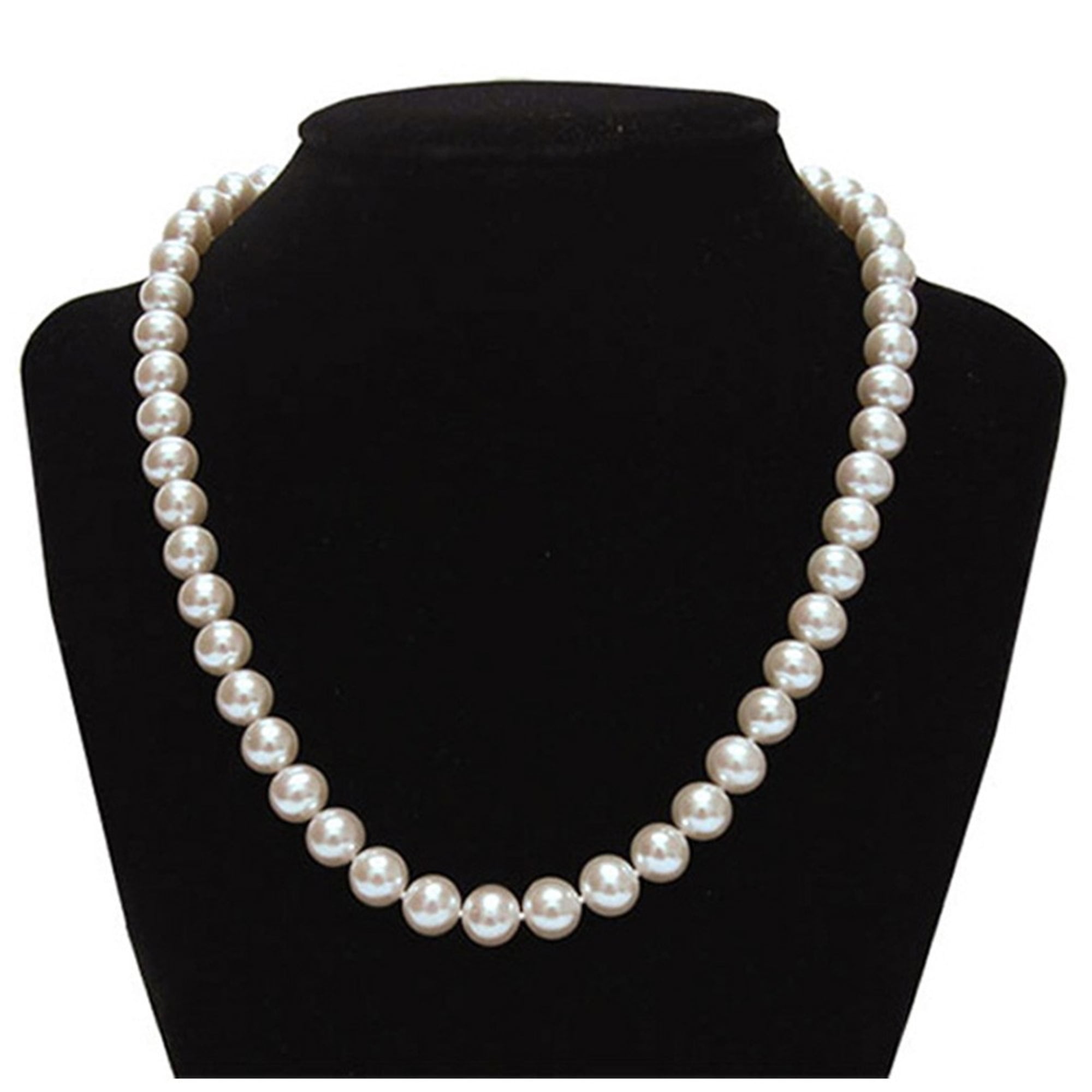 Necklace 17 Inches Long PriceRock Sterling Silver 7-8mm Freshwater Cultured Pearl w/2in ext
