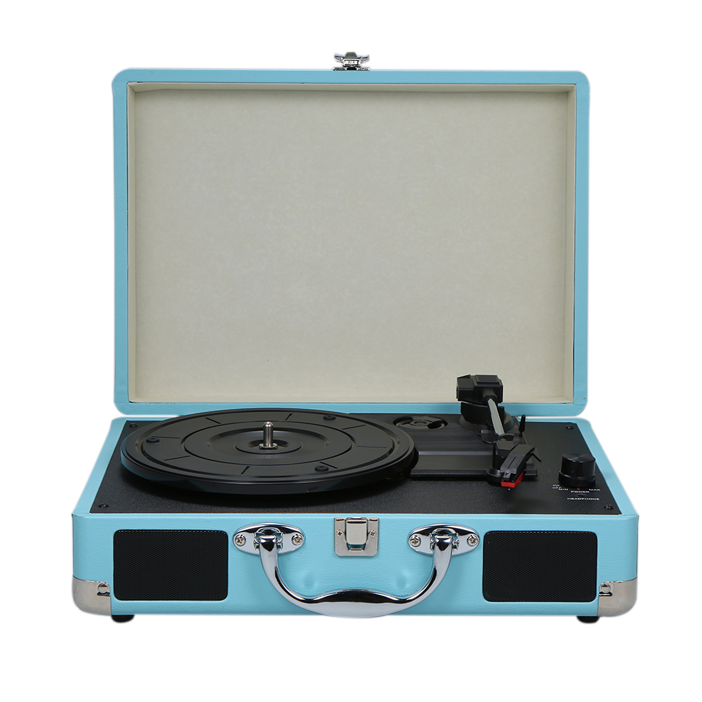 record player with speakers