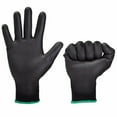 thumbnail image 2 of 12Pairs Safety Coating Work Gloves Hand Protect Pu Nylon Antiskid Dust-Proof, 2 of 5