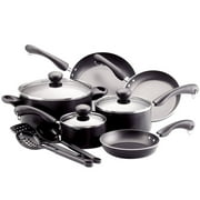 Farberware 12-Piece Cookware Set, Black