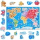 thumbnail image 1 of Rompecabezas de mapa de Estados Unidos de madera Montessori Mama y rompecabezas de mapa de continentes y océanos del mundo (rompecabezas de mapa mundial), 1 of 6