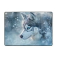 thumbnail image 7 of Area Rugs For Living Room Decor - Winter Snowflake Cute Husky Soft Anti Slip Throw Washable Rugs 5x7 For Bedroom, Indoor Carpet For Bedroom Living Room 80x58In, 7 of 7
