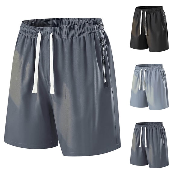TrendOFT Women's Quick Dry Shorts Drawstring High Waisted Bermuda Athletic Running Shorts with Pockets Black L