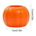 thumbnail image 2 of Plastic Vase, Decorative Flower Vase, Small Orange Plastic Flower Pot for Weddings and Home Decoration, Durable Lightweight 11x7x7cm Floral Container with Elegant Design, 2 of 6
