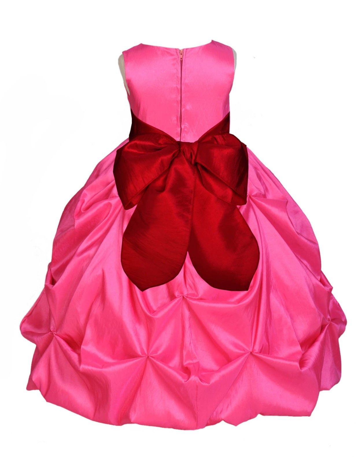 Baby Infant Girl Toddler Pageant Easter Wedding Formal Party Fuchsia Dress S-XL