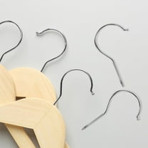 FOMIYES 20Pcs Hanger Hook Replacement Silver Iron for Shirt Hangers for Men Wardrobe Organization