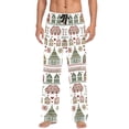 thumbnail image 7 of FORMRS Mens Pajama Pants with Pockets Soft Cotton Sleepwear Lounge Bottoms, Sizes S-2XL, Green Nordic Christmas House, 7 of 7