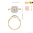 thumbnail image 6 of ANGARA Natural Diamond Cluster Cushion Engagement Ring in 14K Rose Gold for Women (Size-2.4mm| Color-G| Clarity-VS2) | April Birthstone, Anniversary, Jewelry Gift for Women | Natural Diamond Ring, 6 of 10